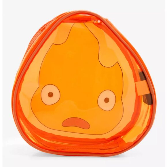 Studio Ghibli Howl's Moving Castle Calcifer Figural Cosmetic Bag - NWT - Picture 4 of 4